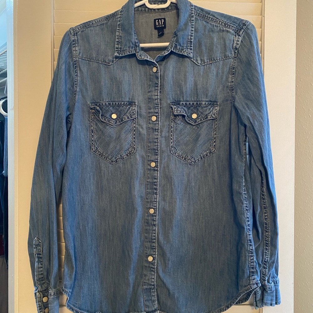 GAP Denim Button-Up Shirt